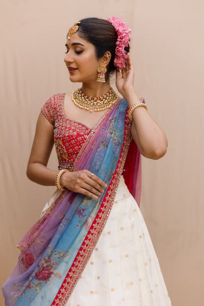 Pongal Half Saree Paithani Lehenga