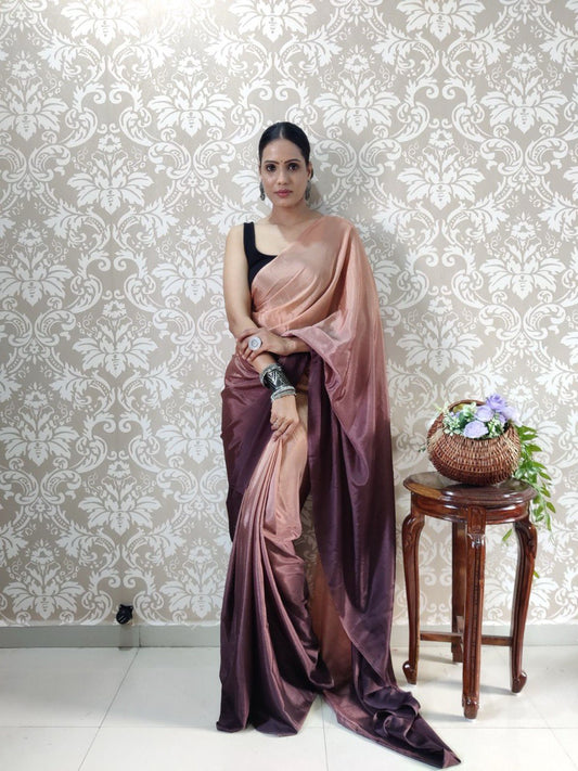 Designer Soft Silk Ready to Wear Wedding Saree