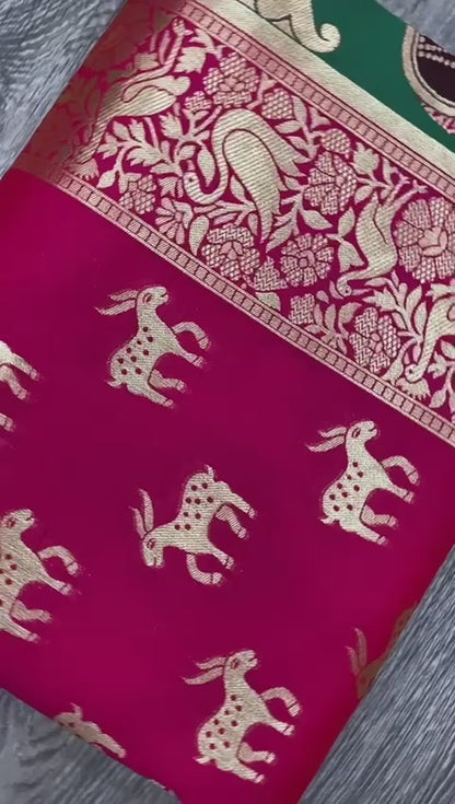 Women Banarasi Woven Saree Paithani